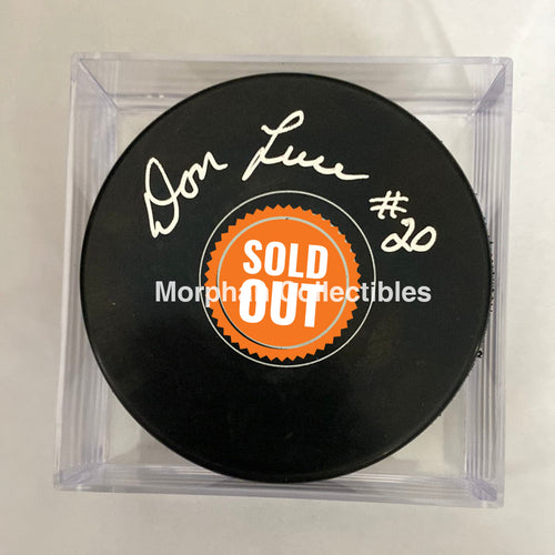 Don Luce - Autographed Puck Toronto Maple Leafs