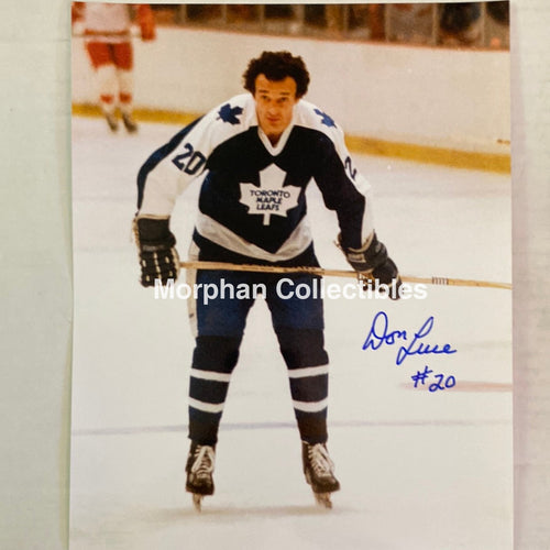 Don Luce - Autographed Toronto Maple Leafs 8X10 Photo