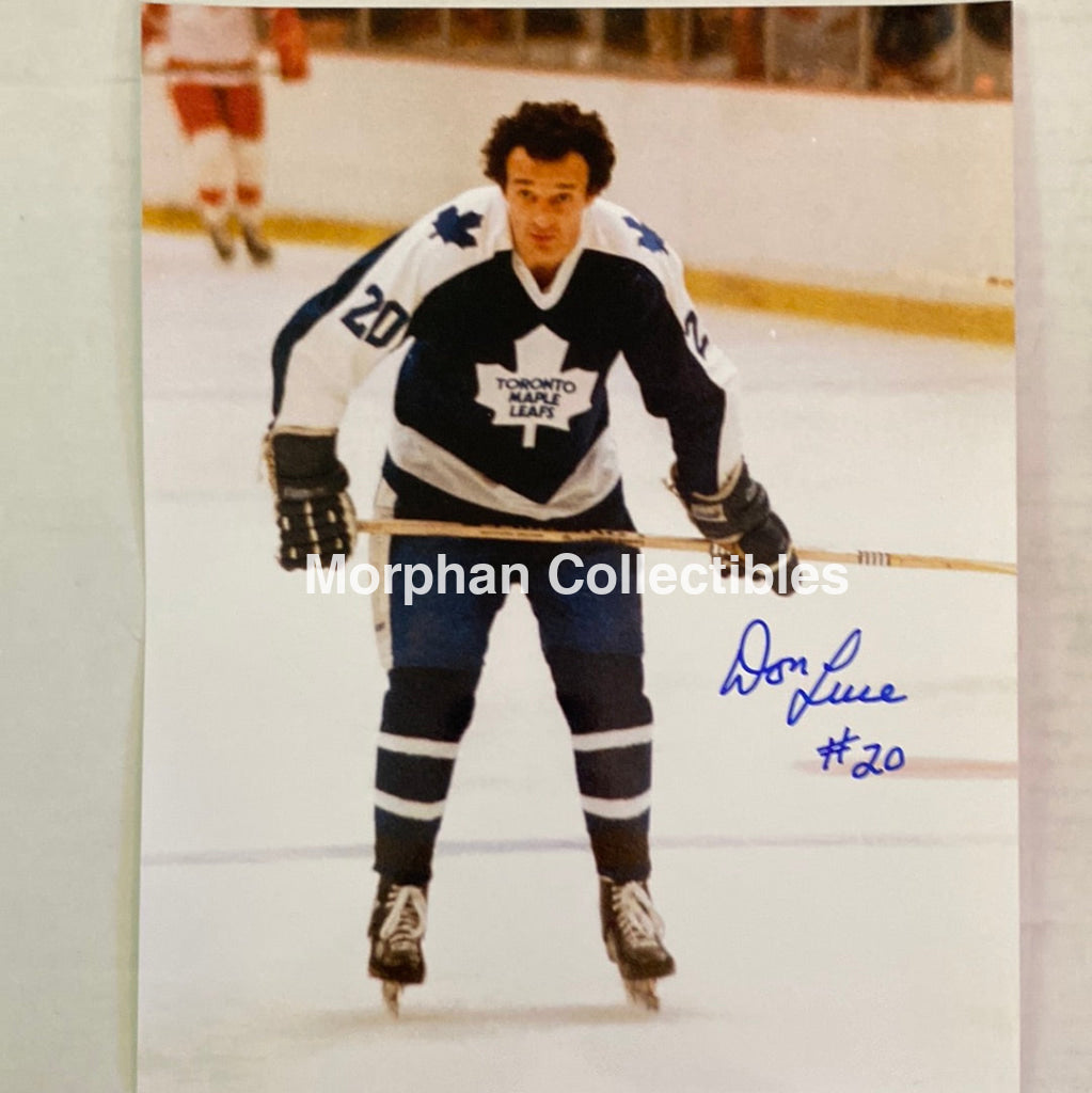 Don Luce - Autographed Toronto Maple Leafs 8X10 Photo