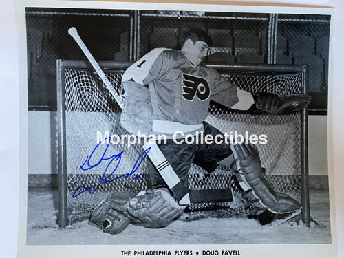 Doug Favell - Autographed 8X10 Photo Philadelphia Flyers