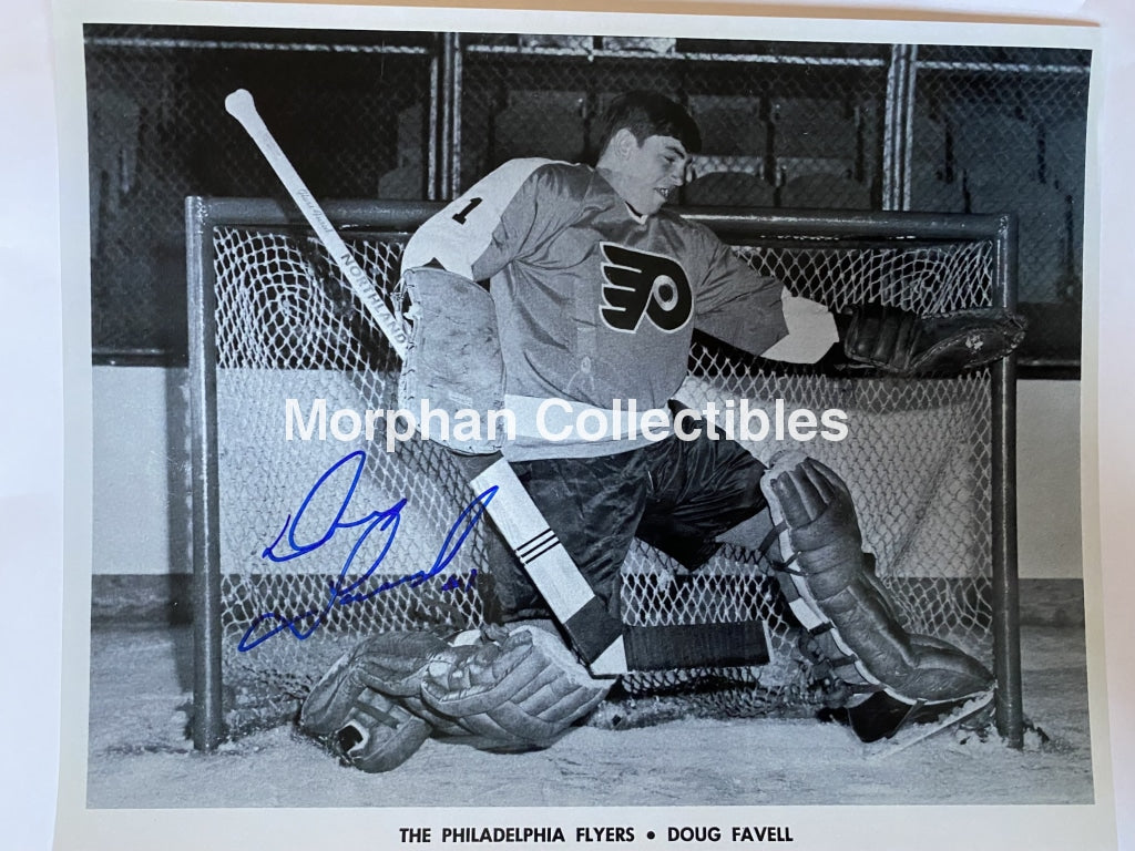 Doug Favell - Autographed 8X10 Photo Philadelphia Flyers