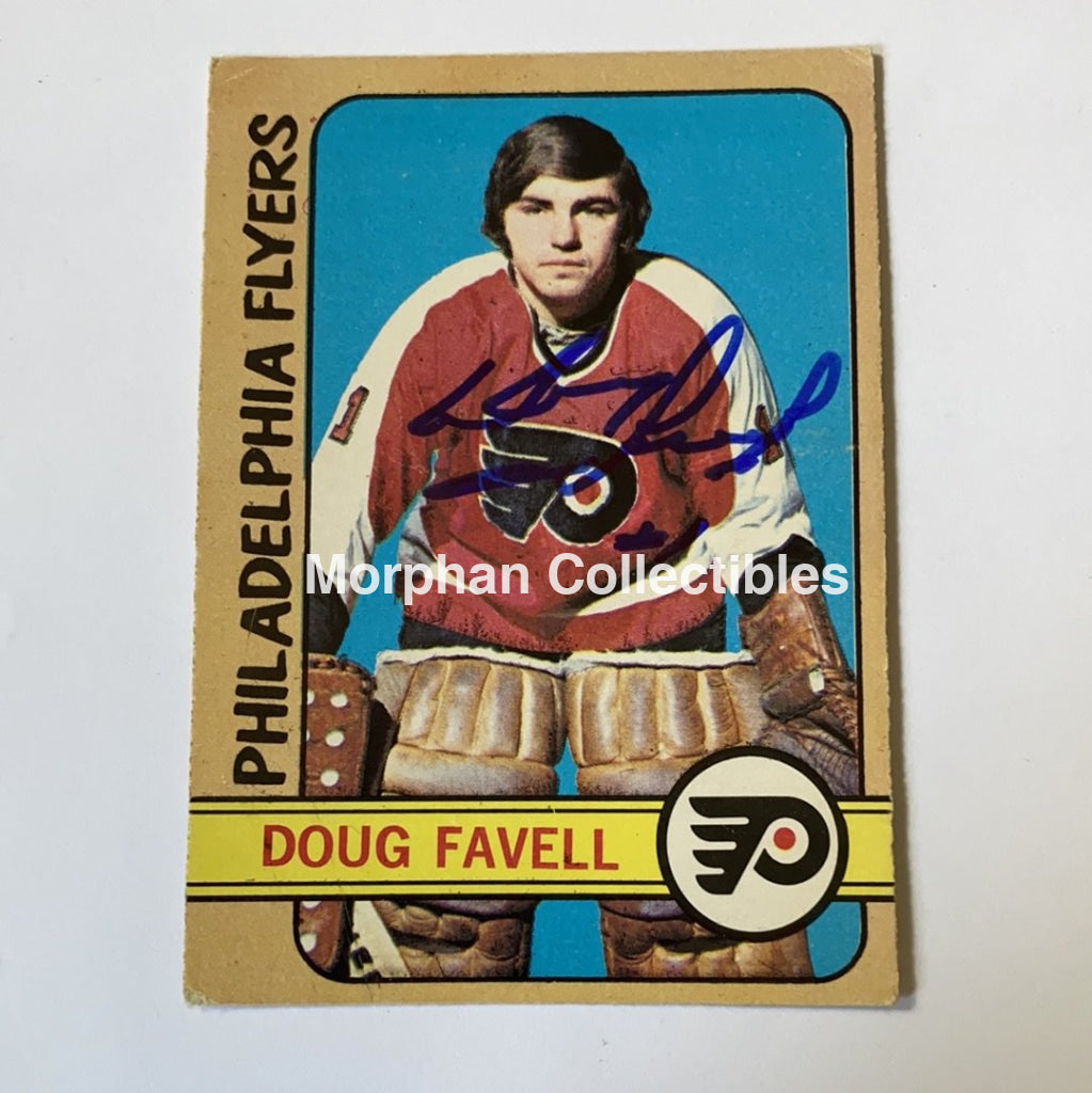 Doug Favell - Autographed Card 1972-73 Opc