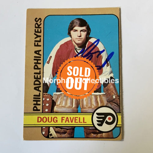 Doug Favell - Autographed Card 1972-73 Opc