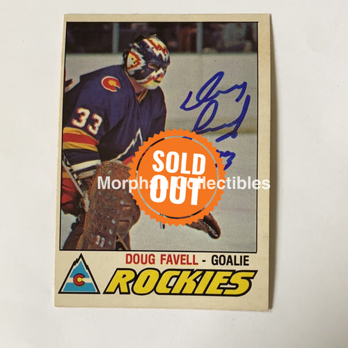 Doug Favell - Autographed Card 1977-78 Opc