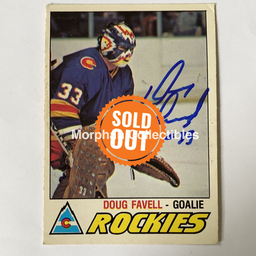 Doug Favell - Autographed Card 1977-78 Opc