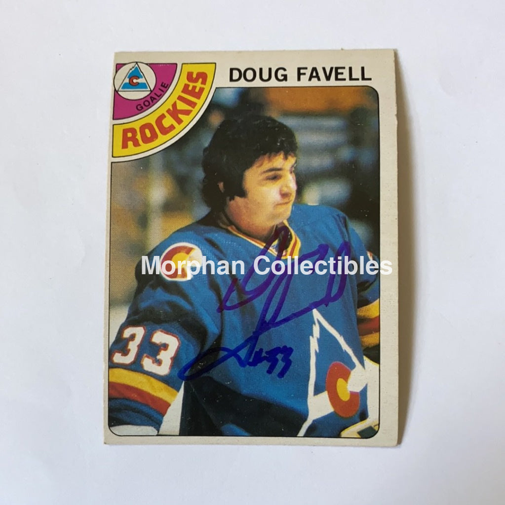 Doug Favell - Autographed Card 1978-79 Opc