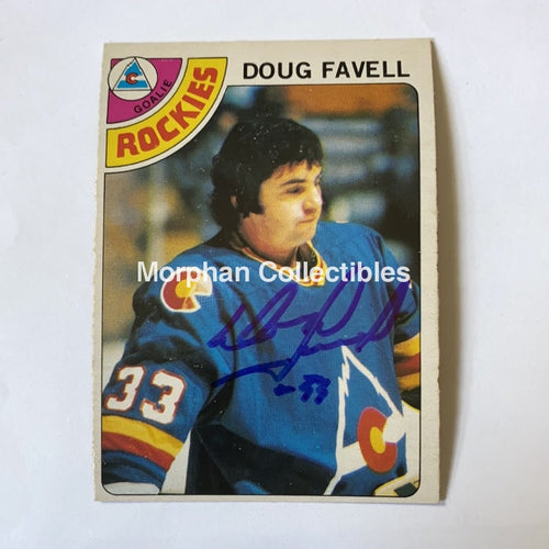 Doug Favell - Autographed Card 1978-79 Opc