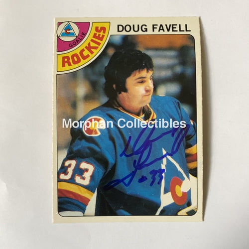 Doug Favell - Autographed Card 1978-79 Opc