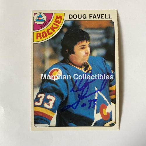 Doug Favell - Autographed Card 1978-79 Opc