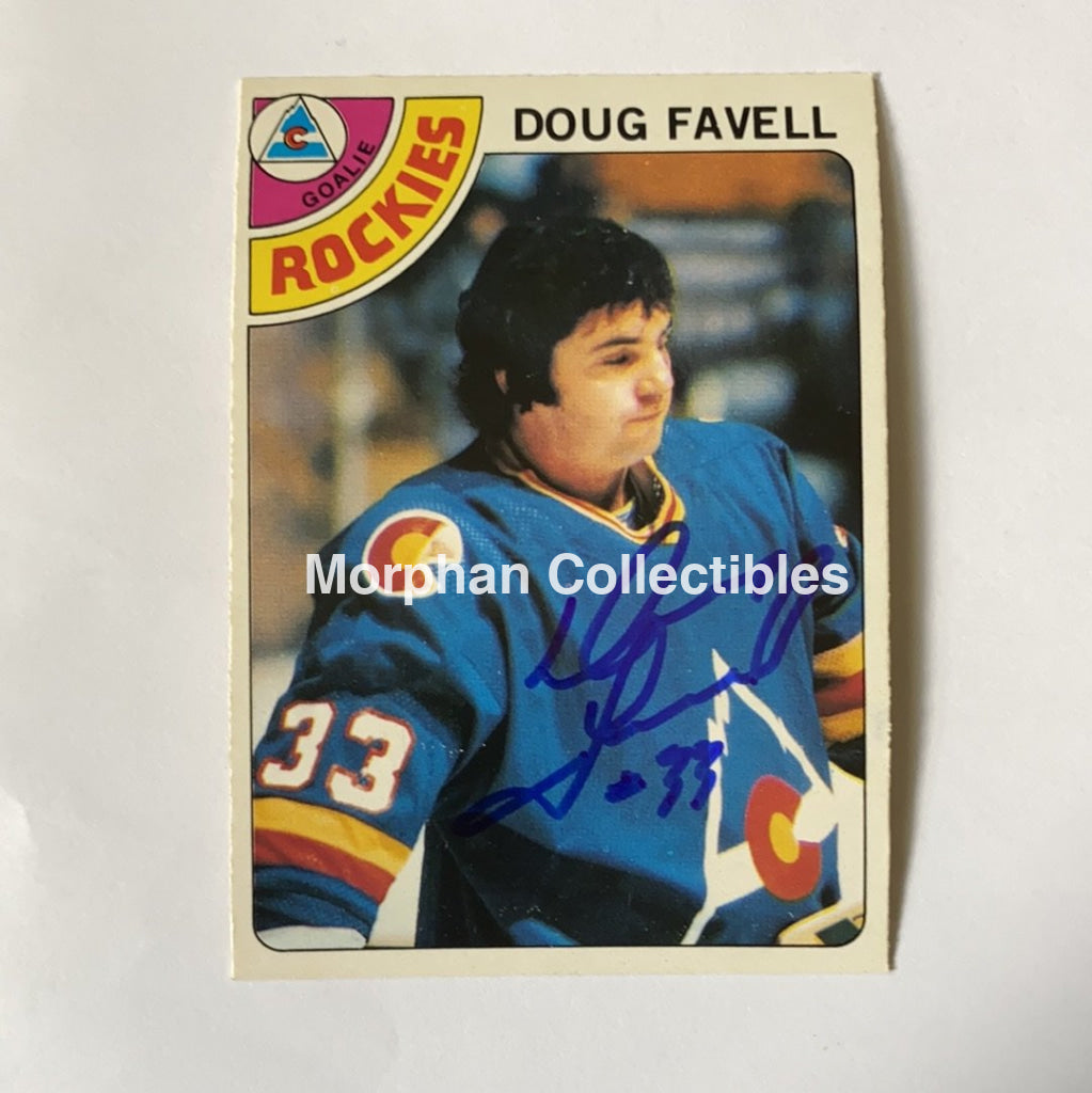 Doug Favell - Autographed Card 1978-79 Opc