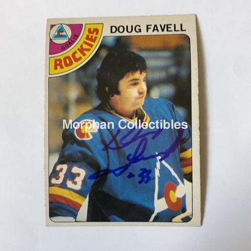 Doug Favell - Autographed Card 1978-79 Opc