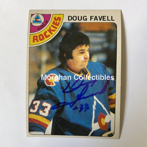 Doug Favell - Autographed Card 1978-79 Opc