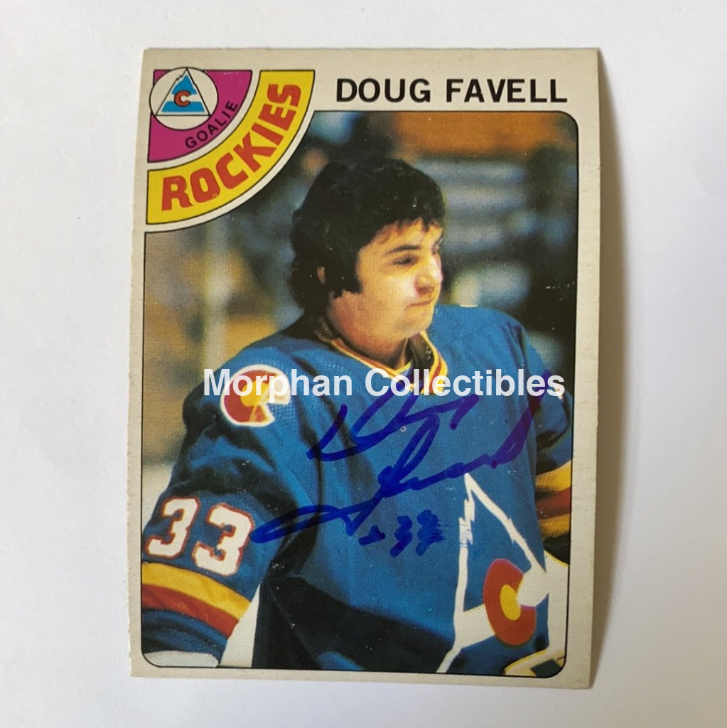 Doug Favell - Autographed Card 1978-79 Opc