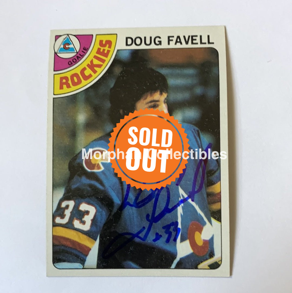 Doug Favell - Autographed Card 1978-79 Topps