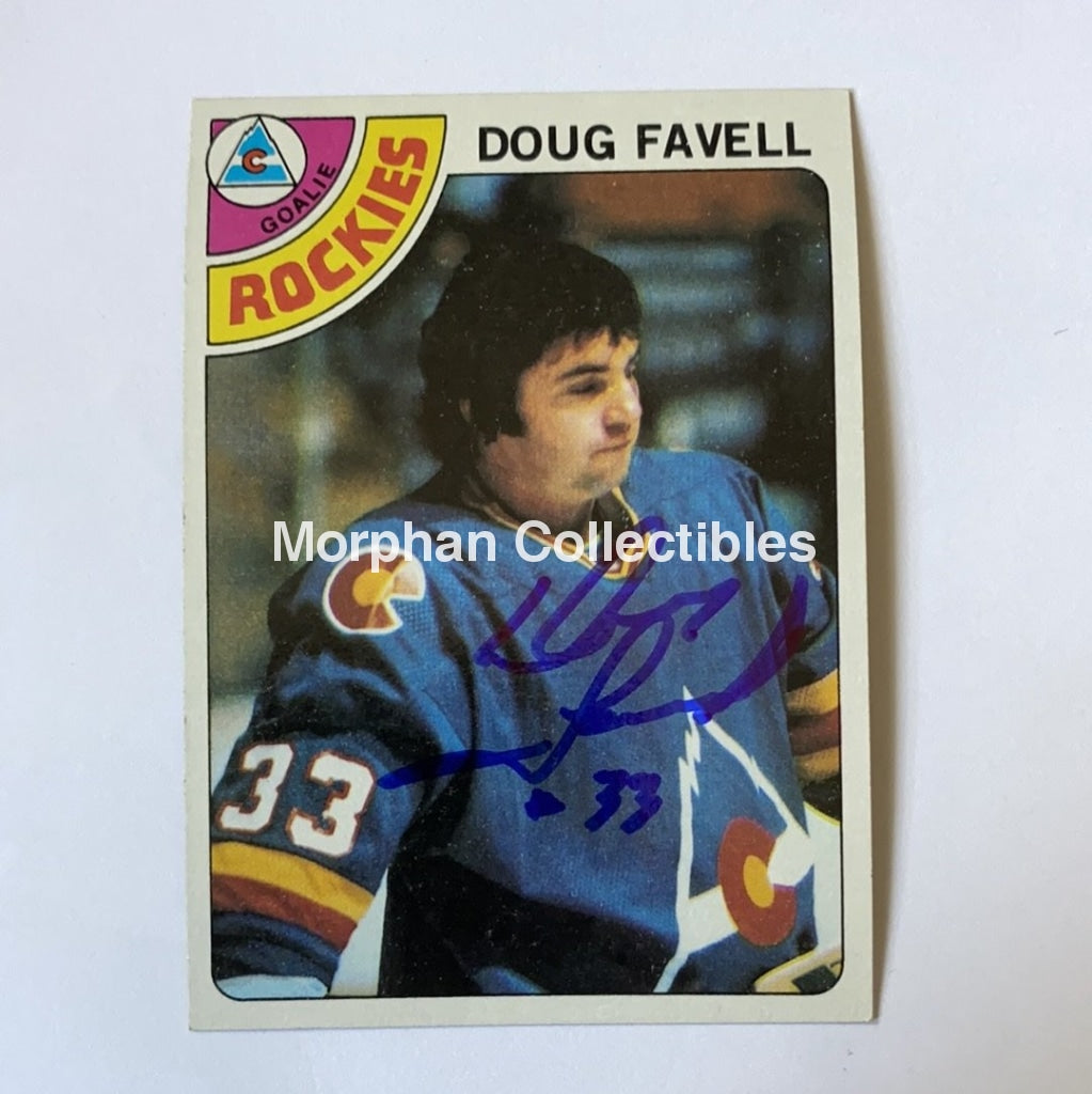 Doug Favell - Autographed Card 1978-79 Topps