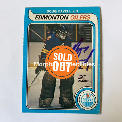 Doug Favell - Autographed Card 1979-80 Opc