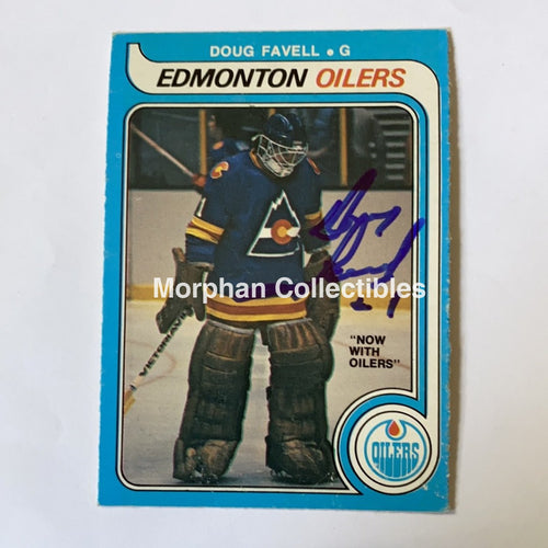 Doug Favell - Autographed Card 1979-80 Opc