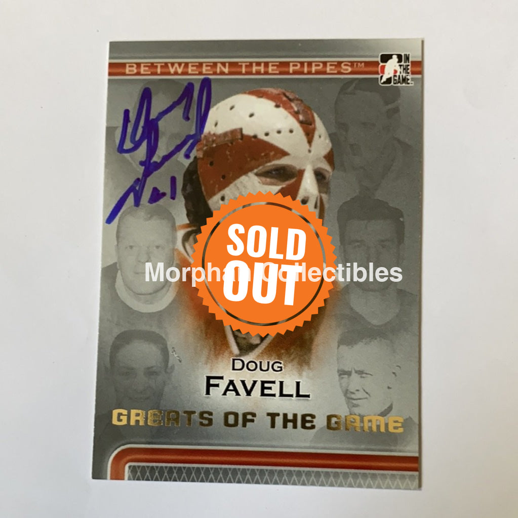 Doug Favell - Autographed Card Between The Pipes 2007