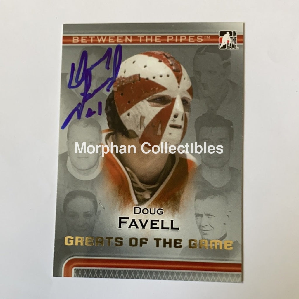 Doug Favell - Autographed Card Between The Pipes 2007