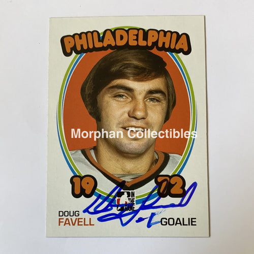 Doug Favell - Autographed Card In The Game 1972