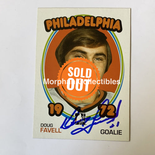 Doug Favell - Autographed Card In The Game 1972