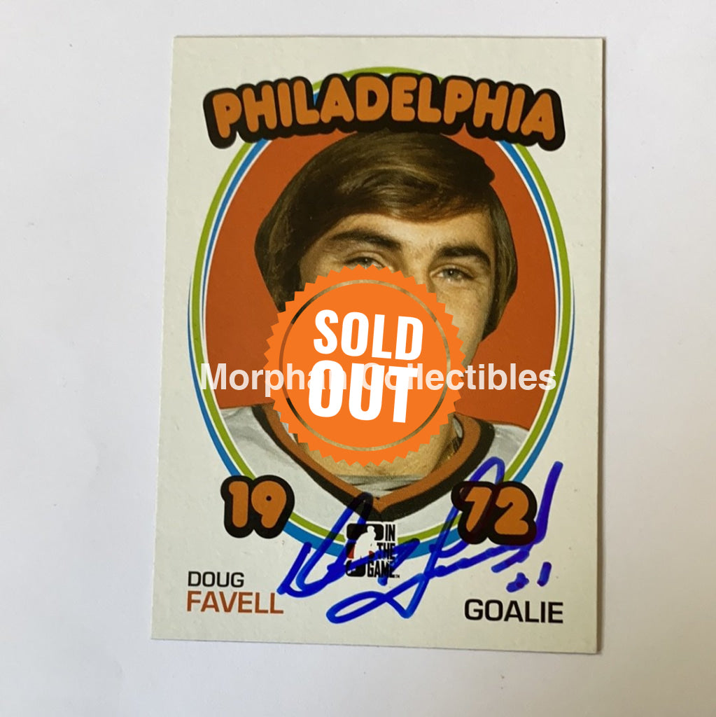 Doug Favell - Autographed Card In The Game 1972