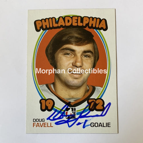 Doug Favell - Autographed Card In The Game 1972