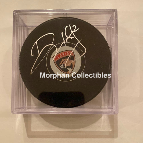 Dwayne Hay - Autographed Puck Florida Panthers