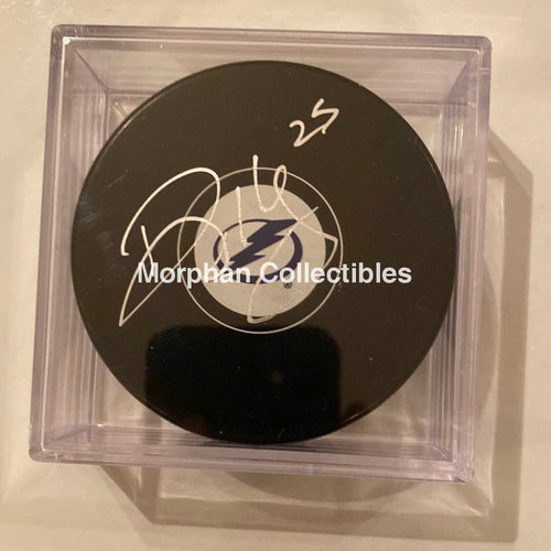 Dwayne Hay - Autographed Puck Tampa Bay Lightning