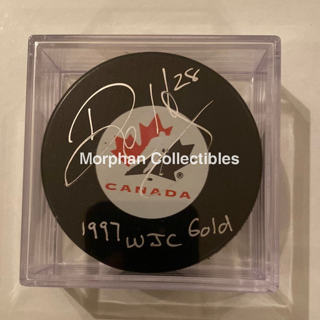 Dwayne Hay - Autographed Puck Team Canada