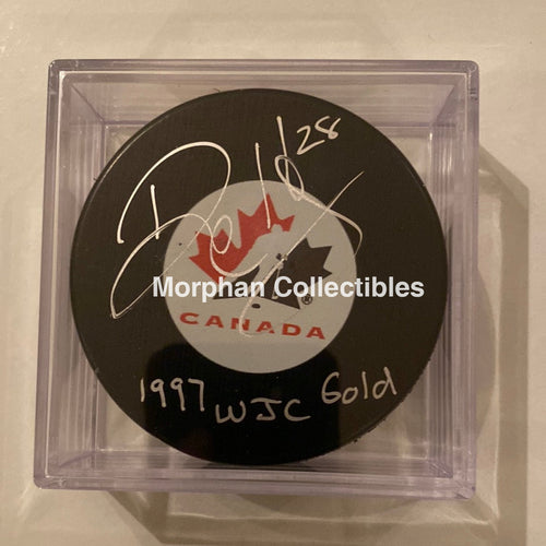 Dwayne Hay - Autographed Puck Team Canada