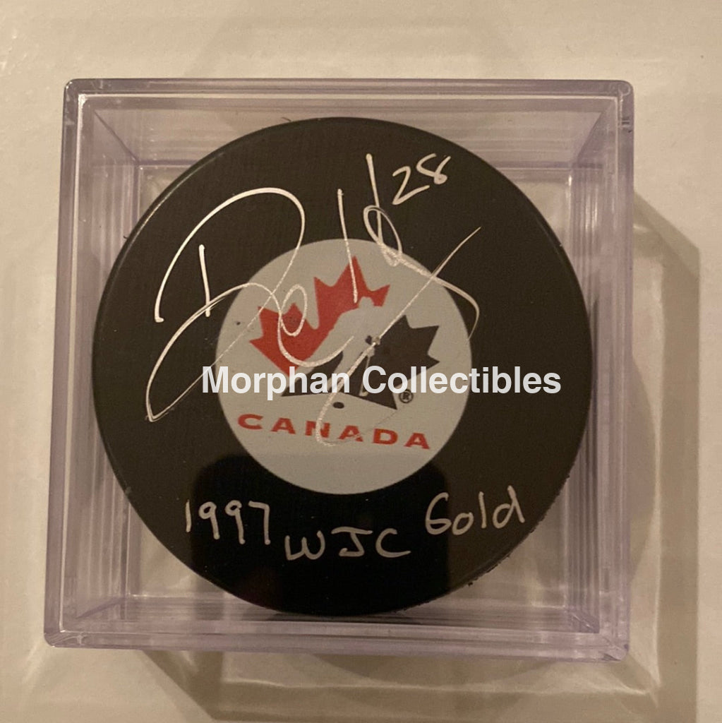 Dwayne Hay - Autographed Puck Team Canada