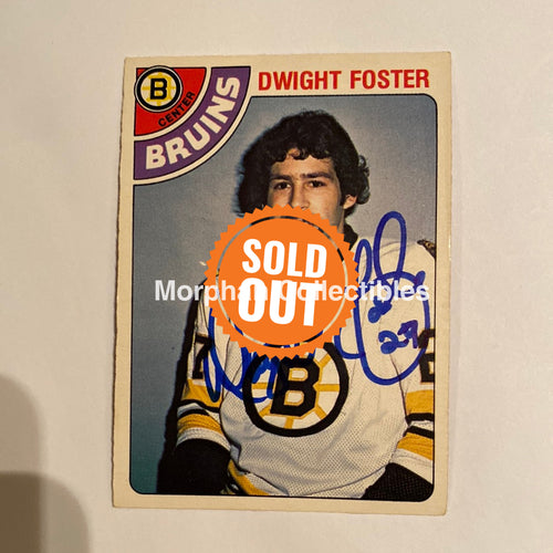 Dwight Foster - Autographed Card 1978-79 Opc
