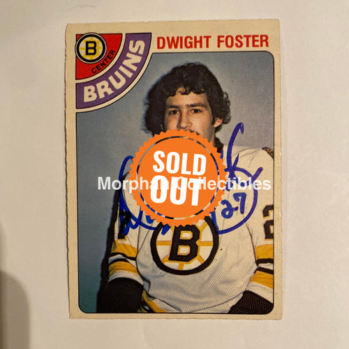 Dwight Foster - Autographed Card 1978-79 Opc