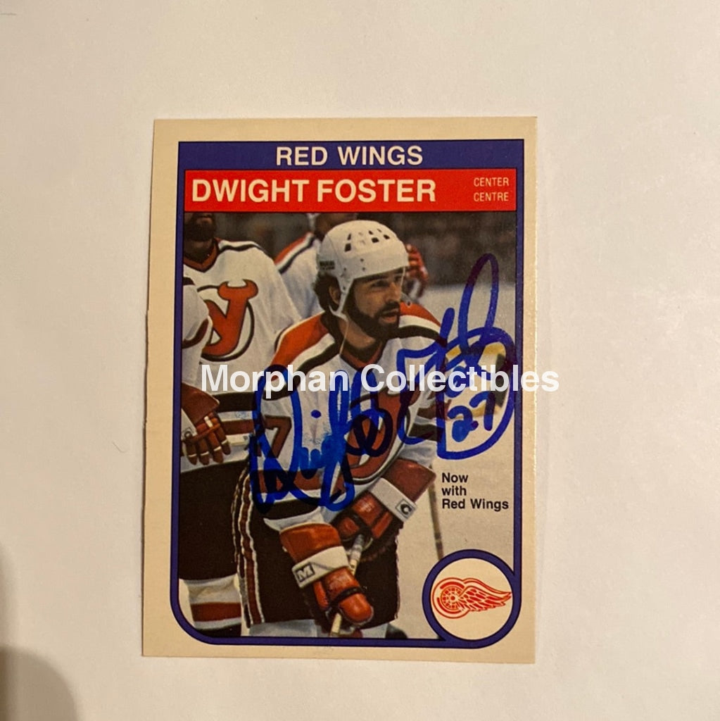 Dwight Foster - Autographed Card 1982-83 Opc