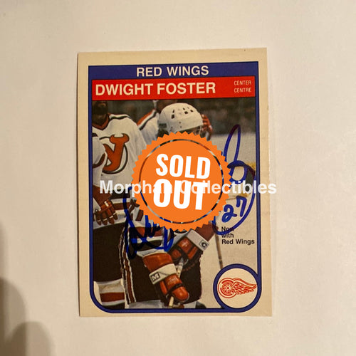 Dwight Foster - Autographed Card 1982-83 Opc