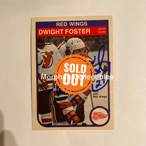 Dwight Foster - Autographed Card 1982-83 Opc