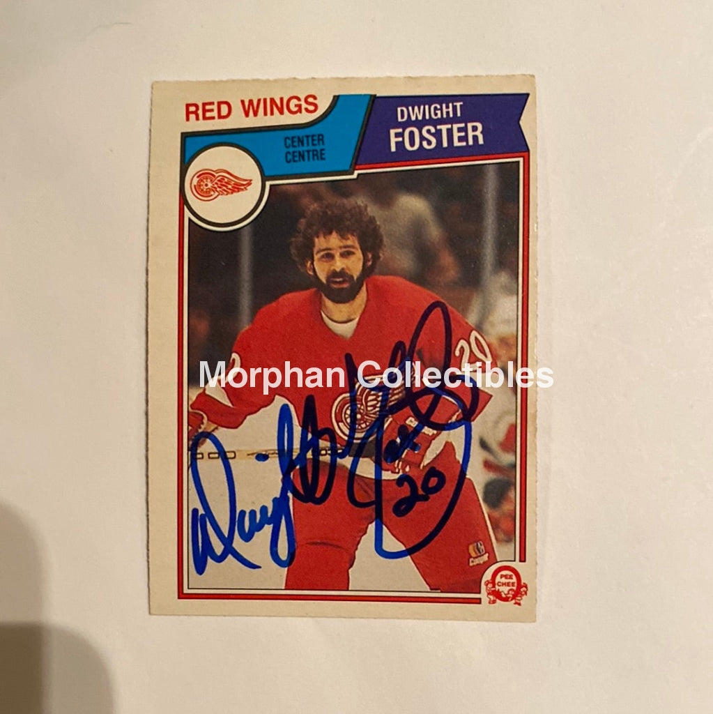 Dwight Foster - Autographed Card 1983-84 Opc