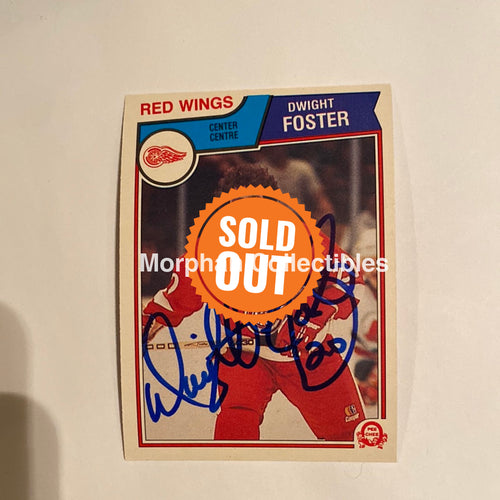 Dwight Foster - Autographed Card 1983-84 Opc