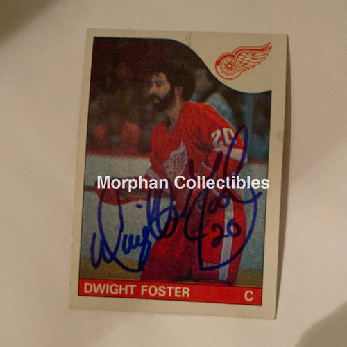 Dwight Foster - Autographed Card 1985-86 Topps