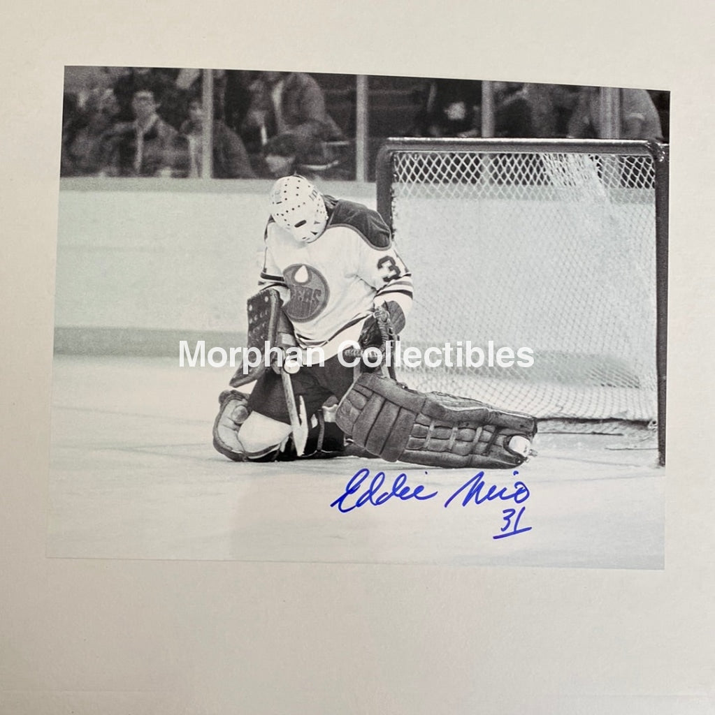 Eddie Mio - Autographed 8X10 Photo Edmonton Oilers