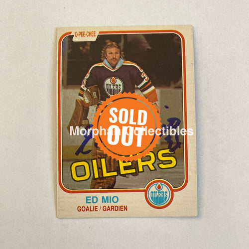 Eddie Mio - Autographed Card Opc 1981-82