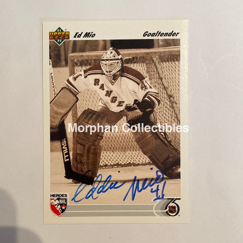 Eddie Mio - Autographed Card Upper Deck 1992