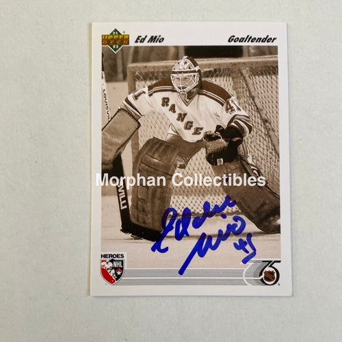 Eddie Mio - Autographed Card Upper Deck 1992