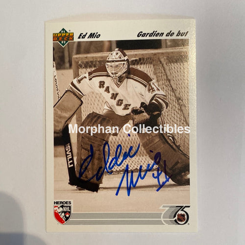 Eddie Mio - Autographed Card Upper Deck 1992