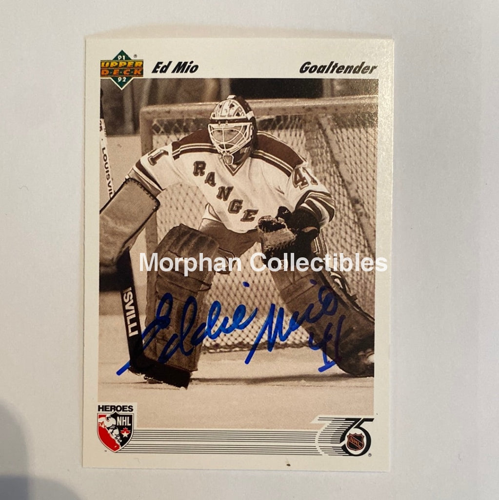 Eddie Mio - Autographed Card Upper Deck 1992