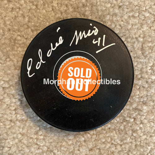 Eddie Mio - Autographed Pick Detroit Red Wings Puck