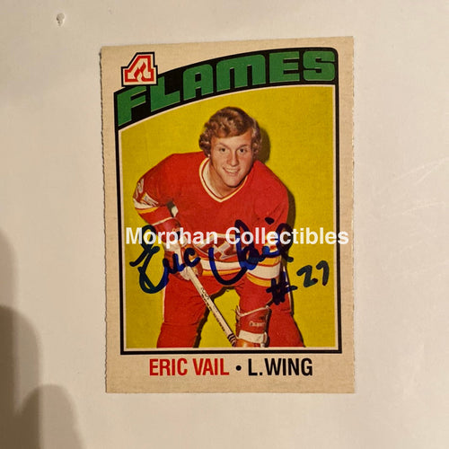 Eric Vail - Autographed Card 1976-77 Opc