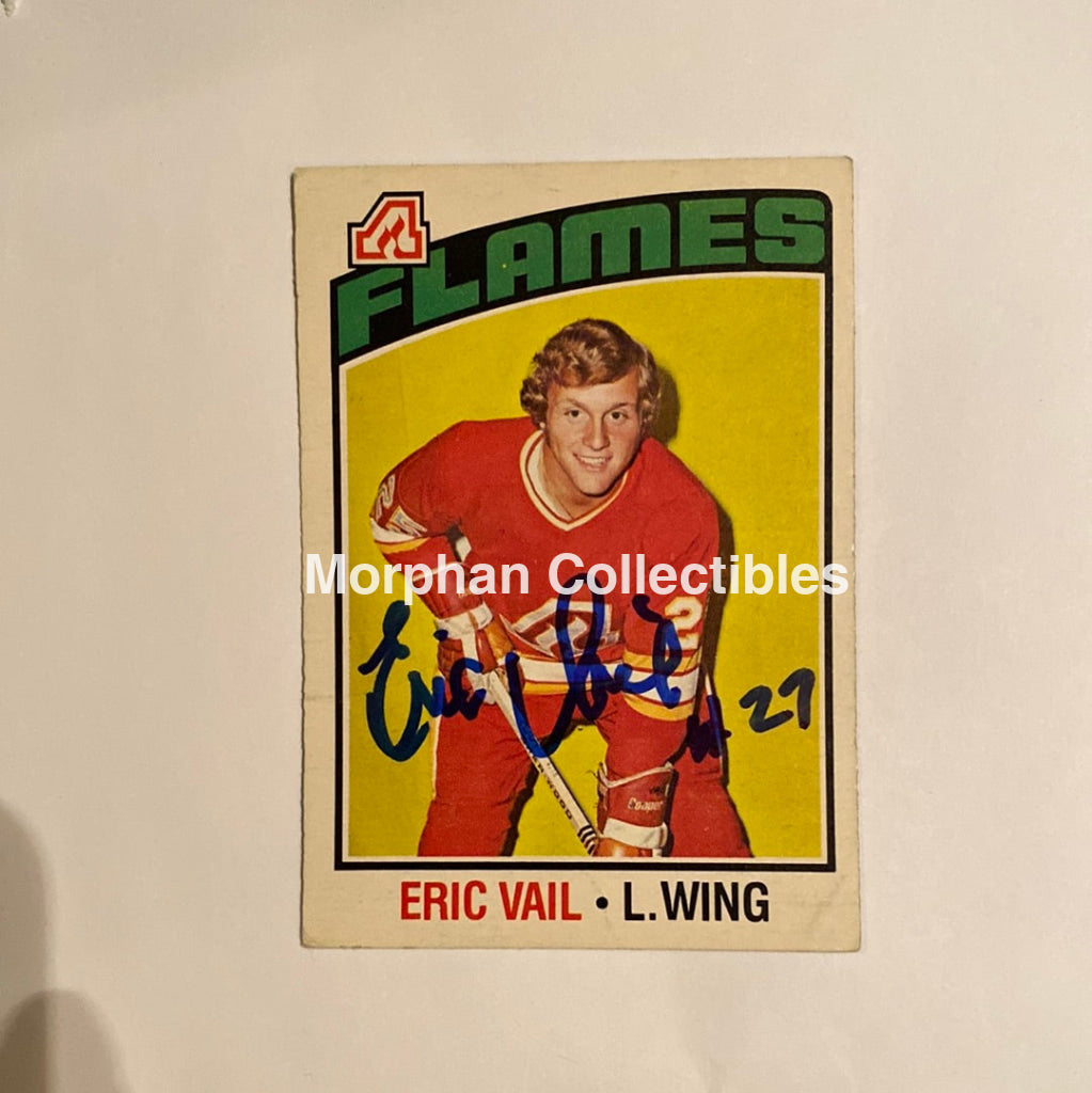Eric Vail - Autographed Card 1976-77 Opc