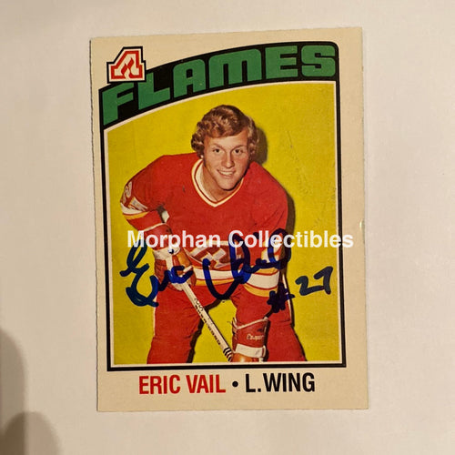 Eric Vail - Autographed Card 1976-77 Opc